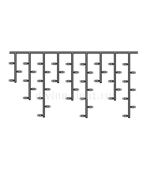 Светодиодная бахрома Laitcom PIL150-10-2R Светодиодная бахрома Laitcom PIL150-10-2R