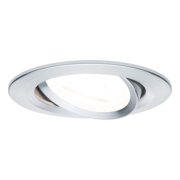 Светильник встраиваемый Paulmann Nova Premium 7Вт 460Лм 2700К GU10 LED IP23 230В Алюминий Димм 93602 Светильник встраиваемый Paulmann Nova Premium 7Вт 460Лм 2700К GU10 LED IP23 230В Алюминий Димм 93602