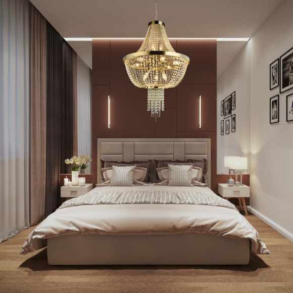 Люстра LH0043/12P-GDCG LISSONE Lumien Hall