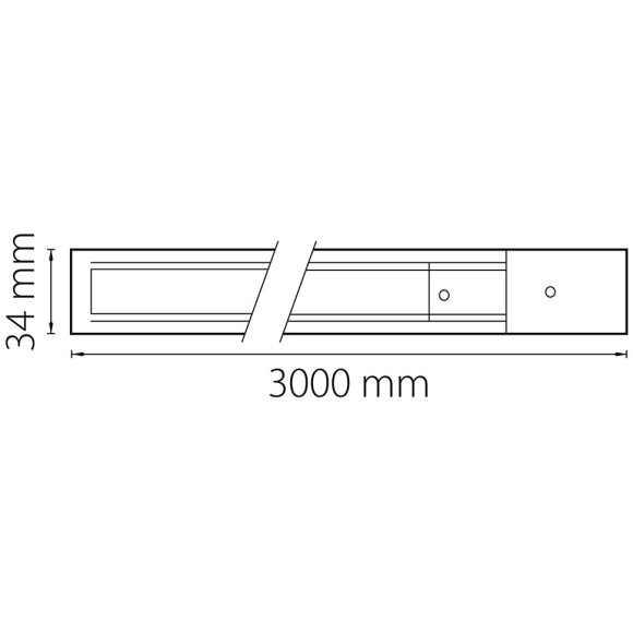 Трек двухконтактный 1-фаза Lightstar Barra 502035