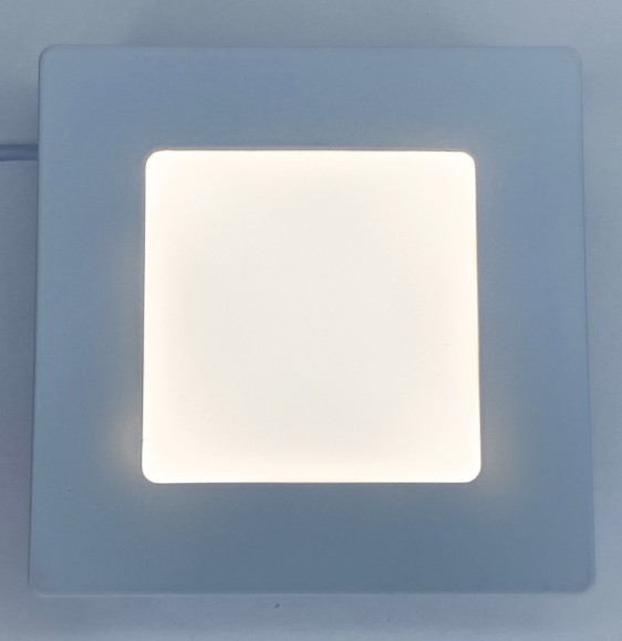 Светильник светодиодный квадратный белый 702SQ-12W-4000-Wh ELVAN