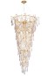 Каскадная люстра Crystal Lux REINA SP34 D1200 GOLD PEARL