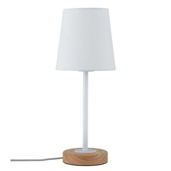 Настольная лампа Paulmann Neordic Stellan макс.20Вт E27 230В Белый/Дерево Ткань/Металл/Дерево 79636