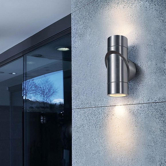 Vortex хром уличный настенный светодиодный светильник 1553 TECHNO LED Elektrostandard