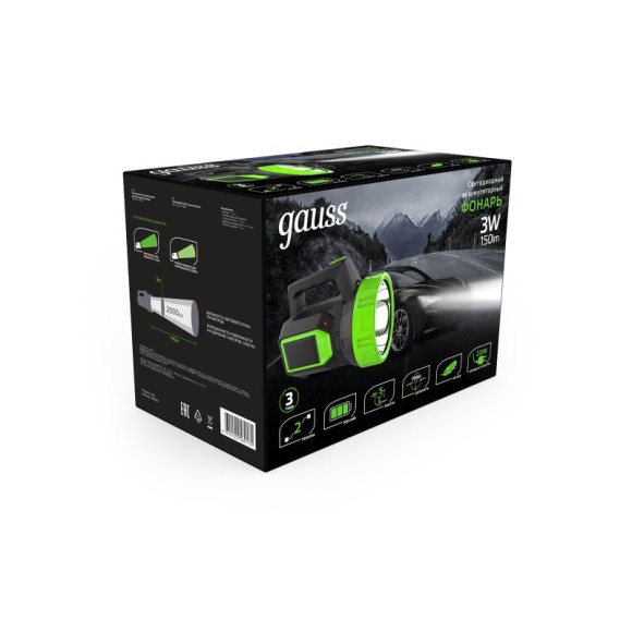 Фонарь Gauss GF604 Фонарь Gauss GF604