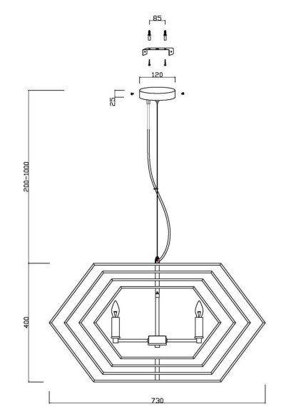 Подвесной светильник Vele Luce Folle VL1514P04 Подвесной светильник Vele Luce Folle VL1514P04