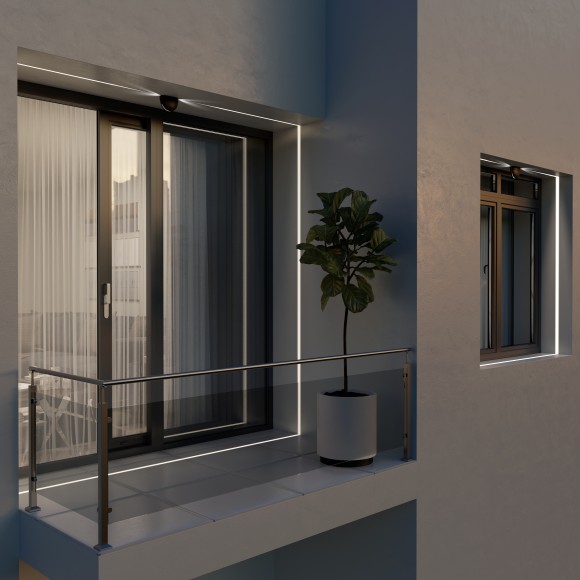 Светодиодный светильник IP54 1630 TECHNO LED чёрный Elektrostandard