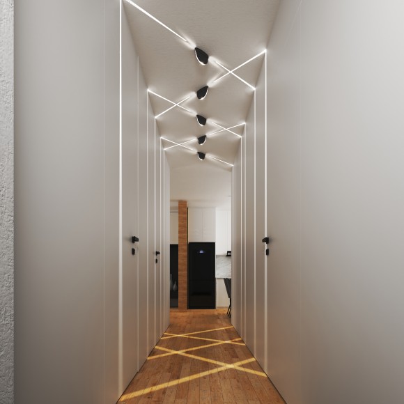 Светодиодный светильник IP54 1630 TECHNO LED чёрный Elektrostandard