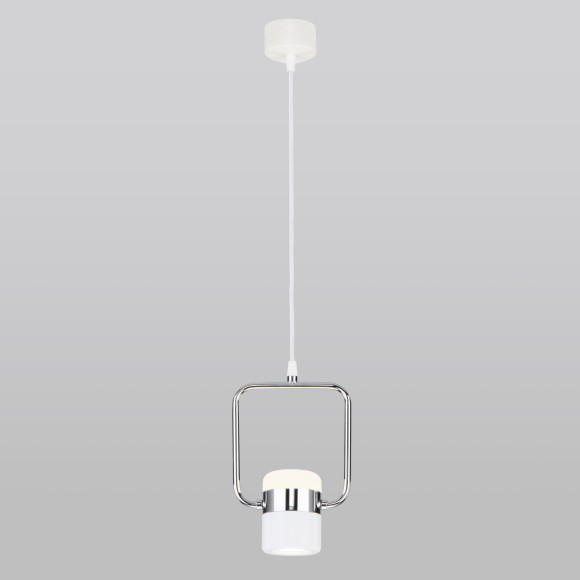 Подвесной светодиодный светильник с поворотным плафоном 50165/1 LED хром/белый