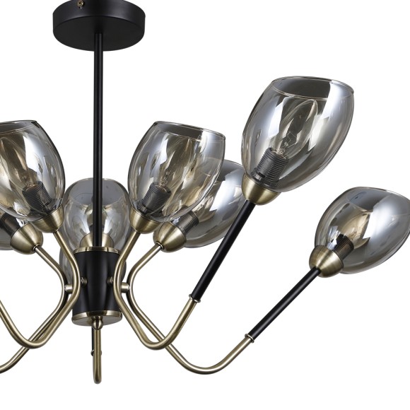 Люстра SF4008/10C-BK-AB RODENGO Seven Fires Люстра SF4008/10C-BK-AB RODENGO Seven Fires