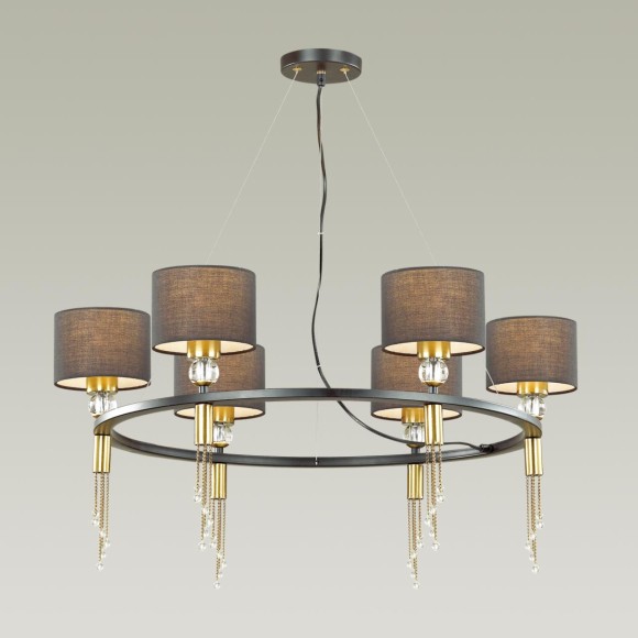 4516/6 NEOCLASSI LN21 116 античная латунь, черный Люстра E27 6*60W 220V SANTIAGO 4516/6 NEOCLASSI LN21 116 античная латунь, черный Люстра E27 6*60W 220V SANTIAGO