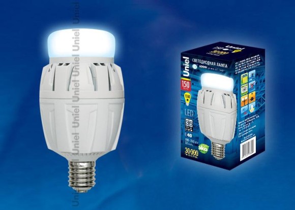 Лампа LED сверхмощная (UL-00000538) E40 150W (1500W) 6000K LED-M88-150W/DW/E40/FR ALV01WH Лампа LED сверхмощная (UL-00000538) E40 150W (1500W) 6000K LED-M88-150W/DW/E40/FR ALV01WH