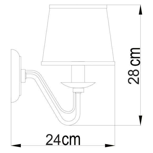 Бра Aurora a1150ap-1cc Arte Lamp