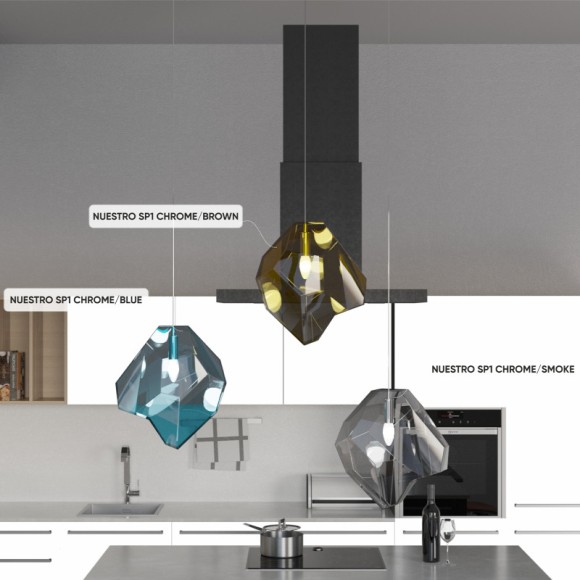 Детский светильник Crystal Lux NUESTRO SP1 CHROME/BLUE Детский светильник Crystal Lux NUESTRO SP1 CHROME/BLUE