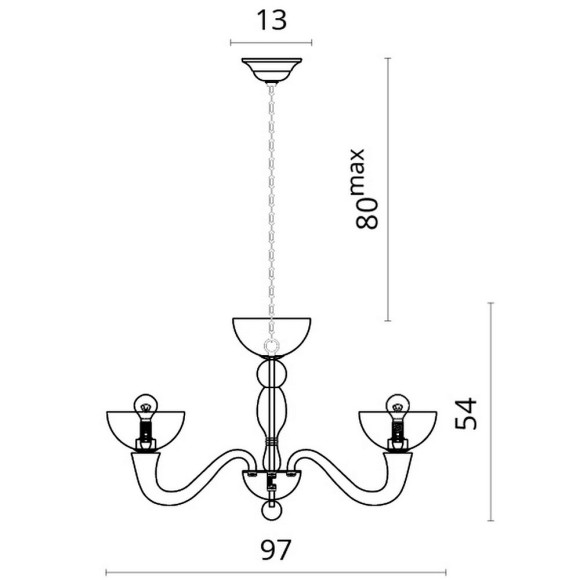Люстра Bianca-nero 7091/01 lm-8 Divinare картинка 5 Люстра Bianca-nero 7091/01 lm-8 Divinare картинка 5
