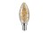 Лампа филаментная Paulmann Ретро Свеча 4.5Вт 400лм 2500К Е14 230В Золото Кроколед Дим. 28497
