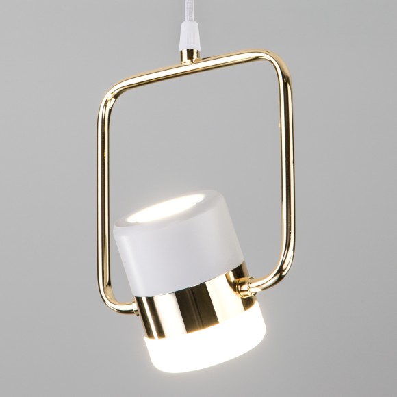 Подвесной светодиодный светильник с поворотным плафоном 50165/1 LED золото/белый Подвесной светодиодный светильник с поворотным плафоном 50165/1 LED золото/белый