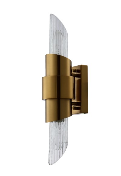 Бра JUSTO AP2 BRASS Crystal Lux