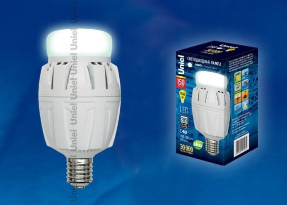 Лампа LED сверхмощная (UL-00000539) E40 150W (1500W) 4000K LED-M88-150W/NW/E40/FR ALV01WH Лампа LED сверхмощная (UL-00000539) E40 150W (1500W) 4000K LED-M88-150W/NW/E40/FR ALV01WH