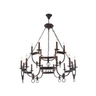 Подвесная люстра Crystal Lux Suerte Brown SP12+6 Подвесная люстра Crystal Lux Suerte Brown SP12+6