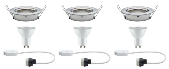 93607 Светильник встраиваемый  Nova eckig schwb dim LED 3х7W Eise