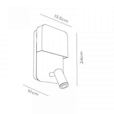 Настенный светодиодный светильник Lucide Boxer 79200/08/30 Настенный светодиодный светильник Lucide Boxer 79200/08/30