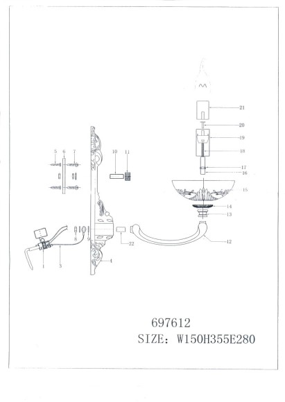Бра Barcato 697612 Osgona Инструкция Бра Barcato 697612 Osgona Инструкция
