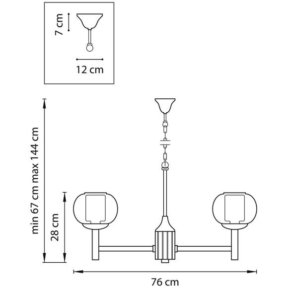 Люстра подвесная Lightstar Fiamma 730063