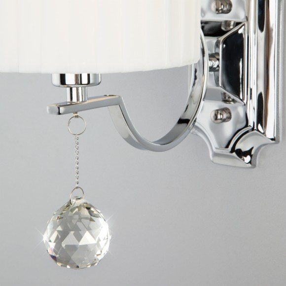 Бра с белым абажуром 60095/1 хром Бра с белым абажуром 60095/1 хром