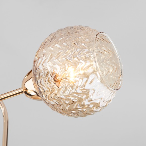 Потолочная люстра со стеклянными плафонами 30175/6 золото