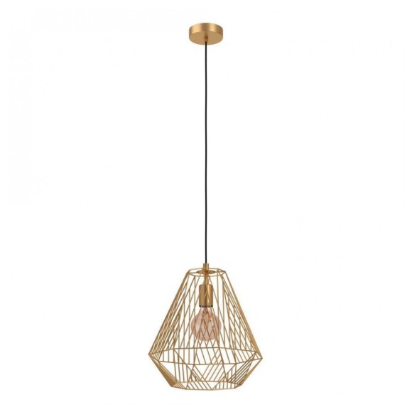 43695 Подвесной потолочный светильник (люстра) STYPE, 1Х40W, E27, H1100, Ø330, сталь, золотой