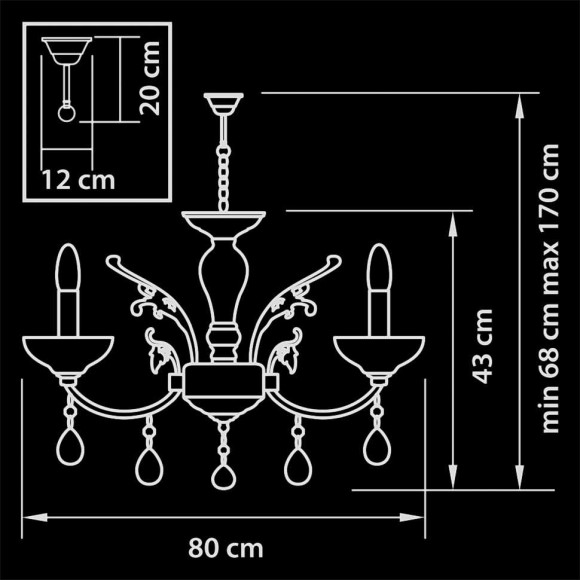 Люстра Boemia 717082 Osgona