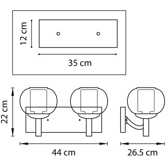 Бра Lightstar Fiamma 730623 Бра Lightstar Fiamma 730623