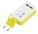 Удлинитель (UL-00003429) Uniel 1гн х 1,5м б/з Travel S-CT1-1,5U White/Green