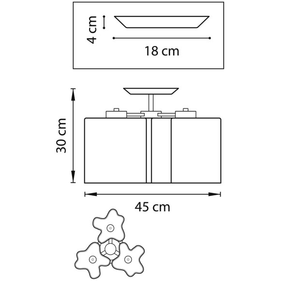 Люстра потолочная Lightstar Nubi legno 802035