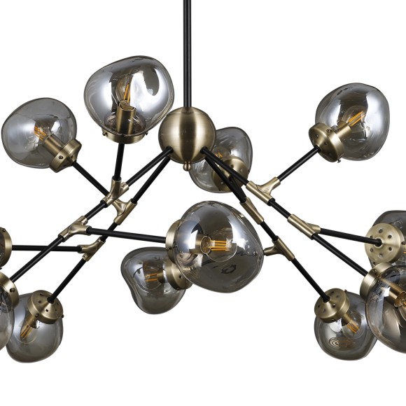 Люстра SF4004/12C-BK-AB SILEYA Seven Fires Люстра SF4004/12C-BK-AB SILEYA Seven Fires