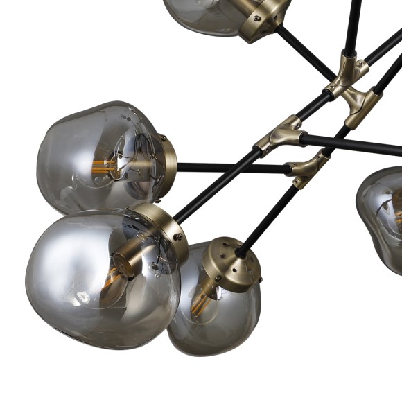 Люстра SF4004/12C-BK-AB SILEYA Seven Fires Люстра SF4004/12C-BK-AB SILEYA Seven Fires