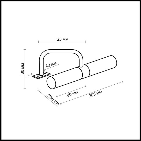 Светильник с креплением на зеркало Izar 2445/2 Odeon Light