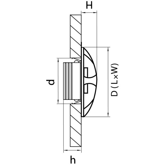 Светильник встраиваемый Lightstar Lumina 212374