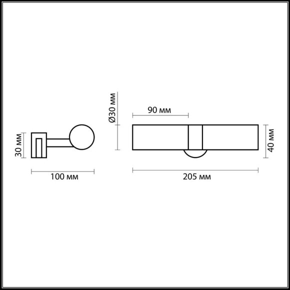 Светильник с креплением на зеркало Izar 2446/2 Odeon Light