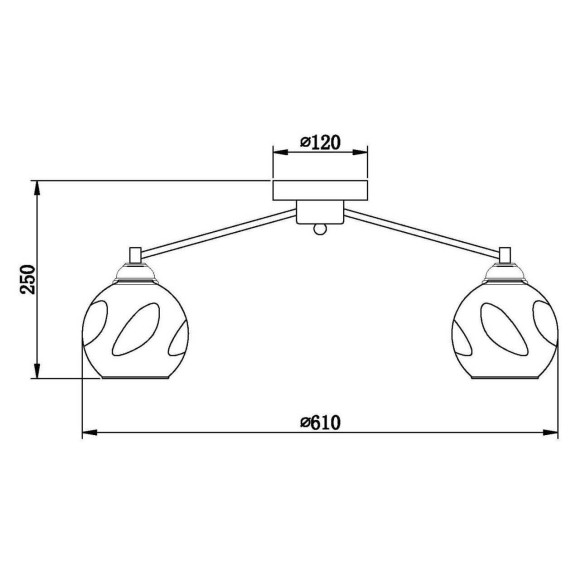 Потолочная люстра Vele Luce Furia VL1882L06 Потолочная люстра Vele Luce Furia VL1882L06