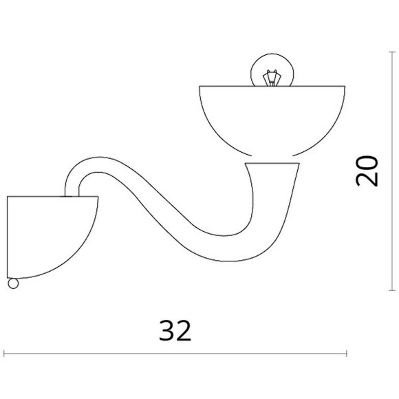 Бра Bianca-nero 7091/01 ap-1 Divinare картинка 4