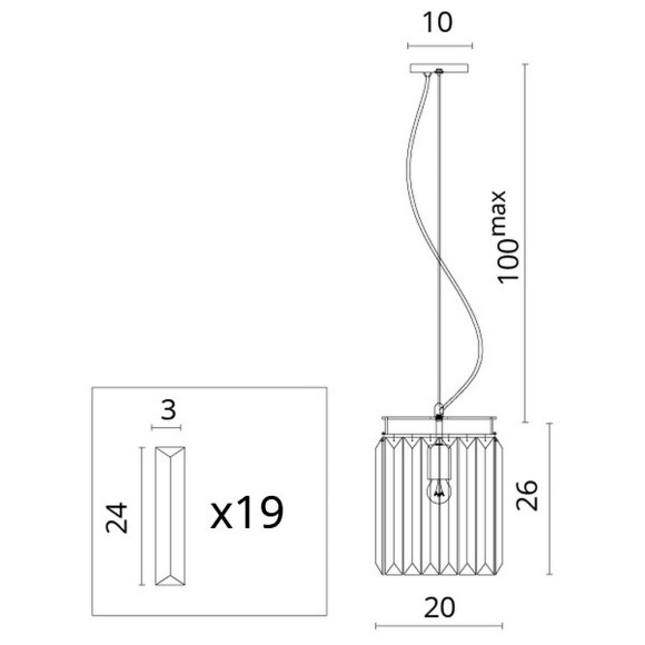 Светильник подвесной Nova 3001/01 sp-1 Divinare картинка 5