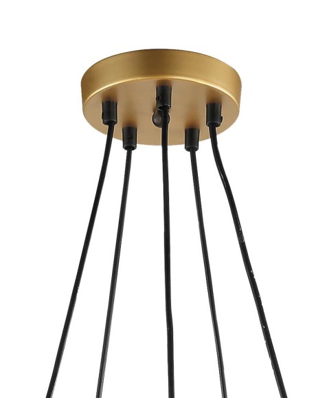 Подвесная люстра Lumien Hall Ноэль 4005/5P-GD-BK