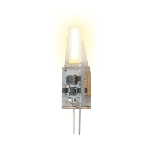 Лампа светодиодная (UL-00000183) G4 1,5W 3000K прозрачная LED-JC-12/1,5W/WW/G4/CL SIZ05TR