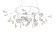 Подвесная светодиодная люстра Crystal Lux Evita SP45 D White/Transparent