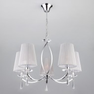Подвесная люстра с хрусталем 60079/5 хром Подвесная люстра с хрусталем 60079/5 хром