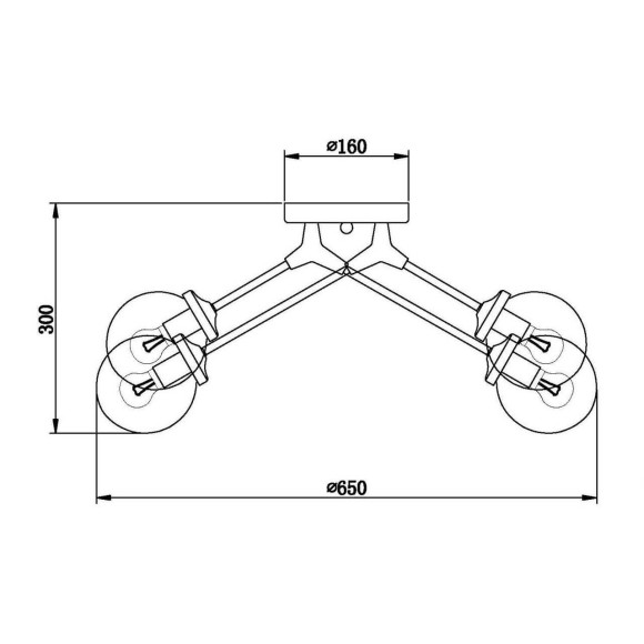 Потолочная люстра Vele Luce Galassia VL1872L06 Потолочная люстра Vele Luce Galassia VL1872L06
