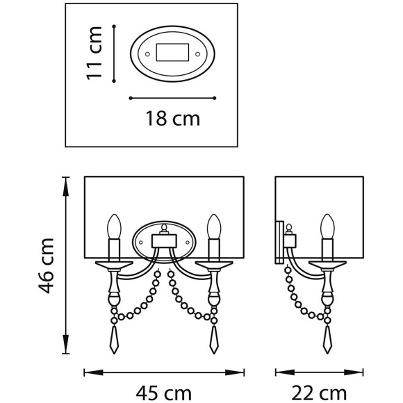 Бра Lightstar Paralume 725623 Бра Lightstar Paralume 725623