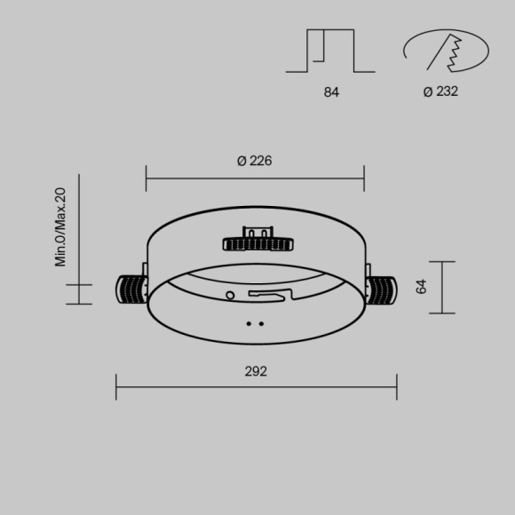 База встраиваемая Maytoni Technical DLA032-TRS24-W База встраиваемая Maytoni Technical DLA032-TRS24-W